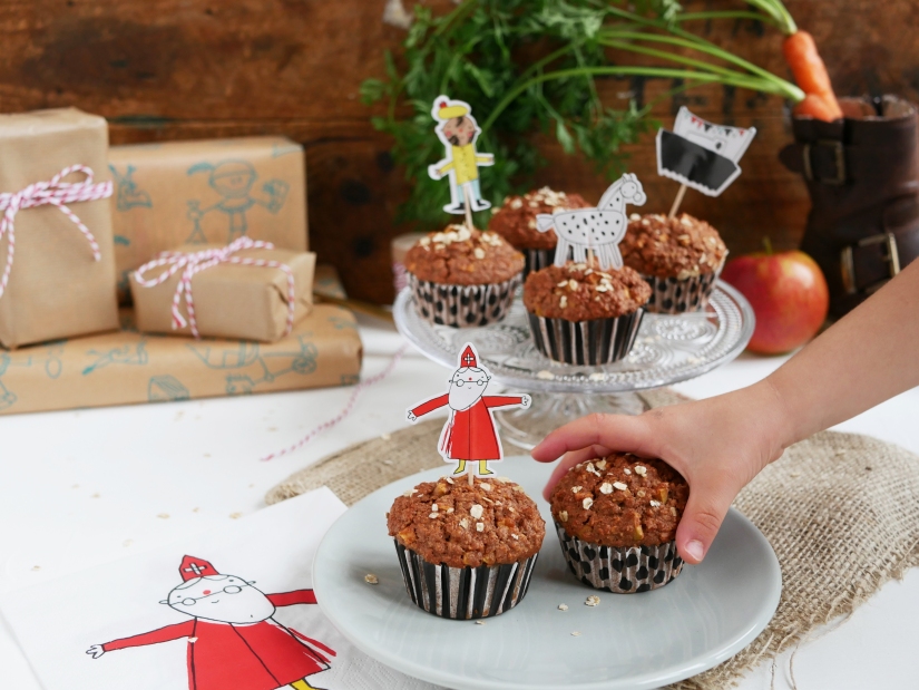 Sinterklaas muffins met appel || cookedbyrenske