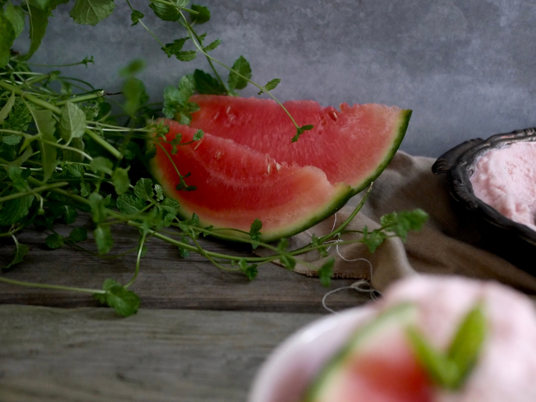 Watermeloenijs met munt || cooked by Renske